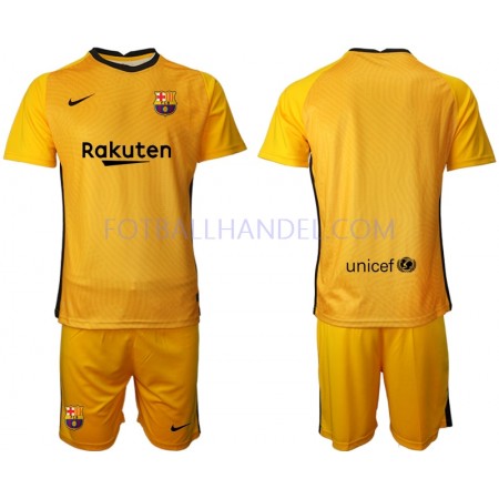 Barn Fotballdrakter Keeper FC Barcelona 2020-21 Kortermet M002